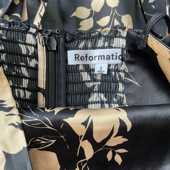 Brand new reformation Frankie Silk Dress - Picture 12 of 15